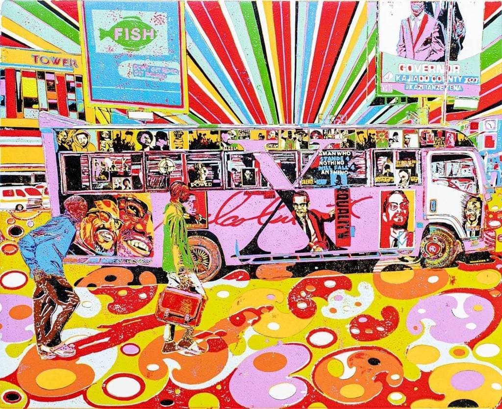 Ngong Matatu OA print