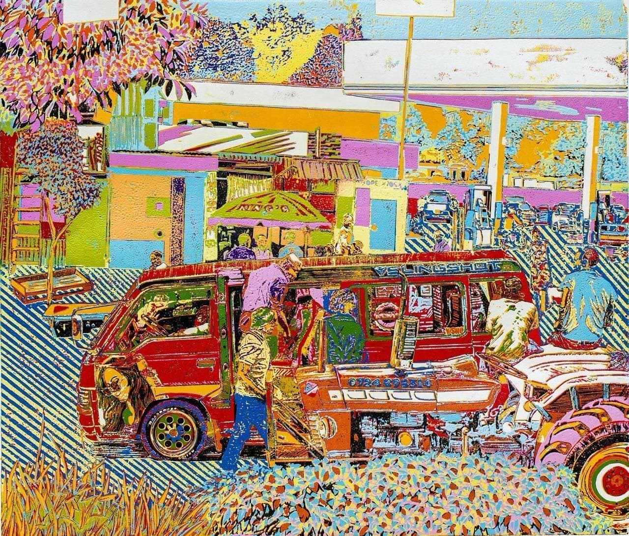Matatu and Tractor