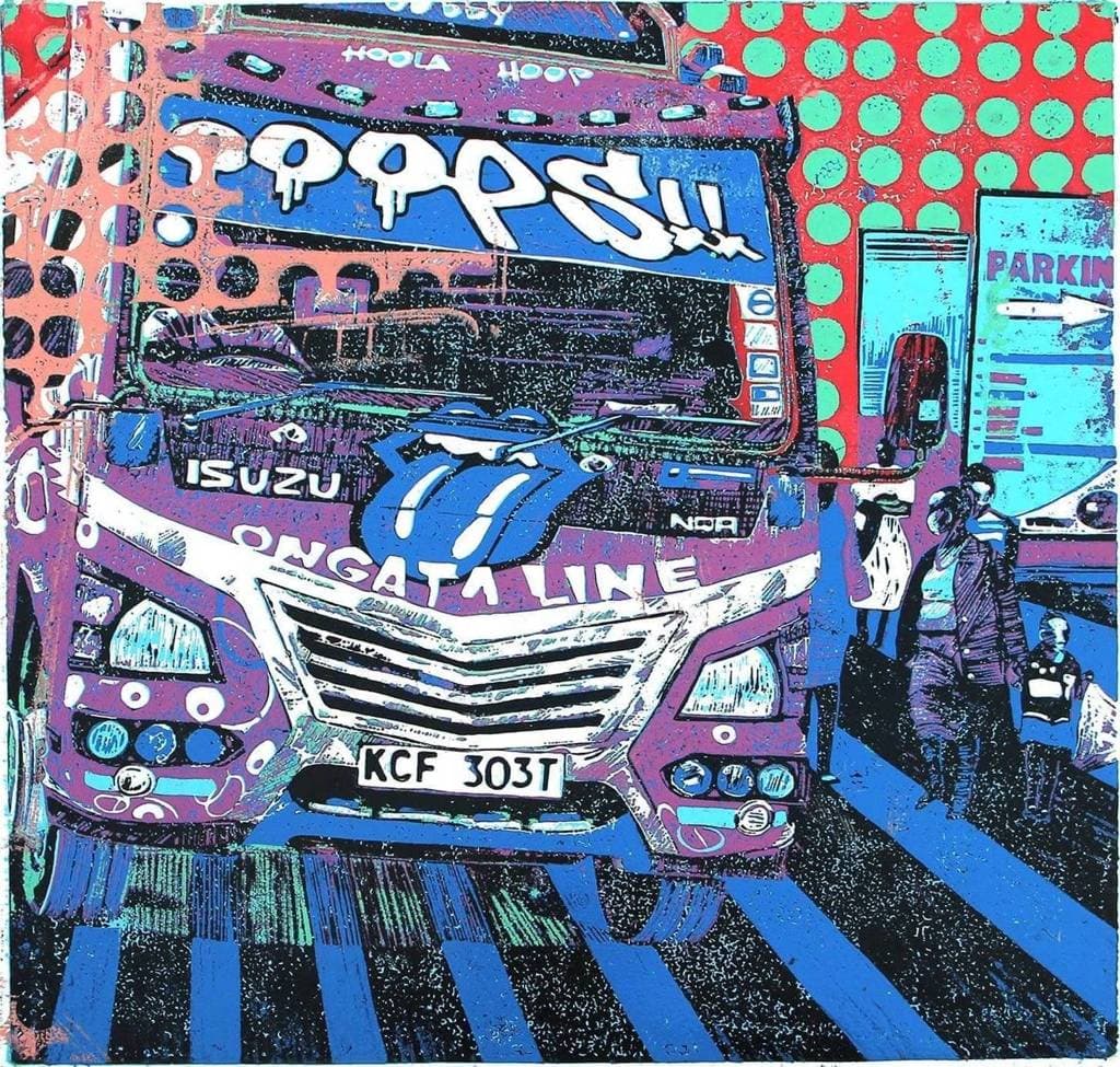 Ongata Line Sacco print
