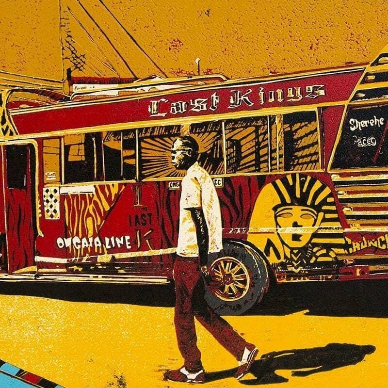 Ongata Line Sacco print