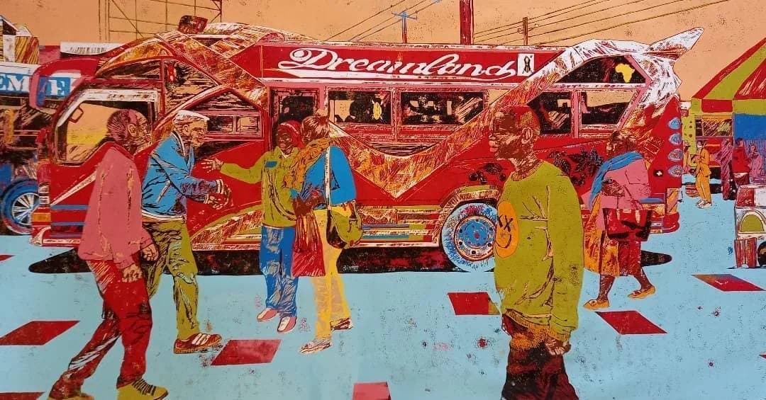 Dreamland - Ongata Line Sacco matatu art print by Dennis Muraguri