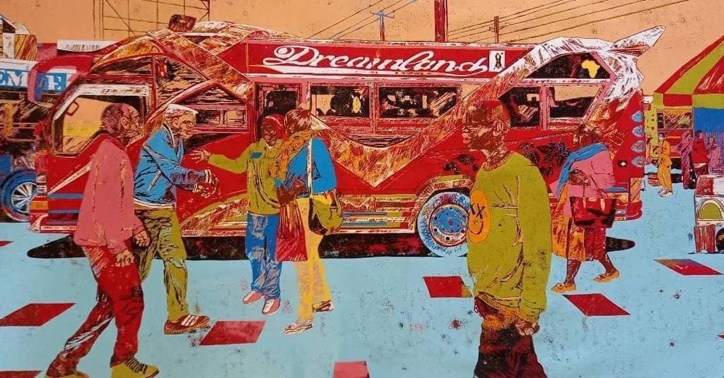 Dreamland - Ongata Line Sacco matatu art print by Dennis Muraguri
