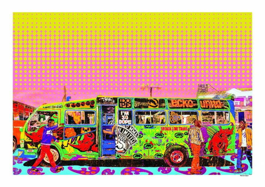 Eckō Unltd matatu art print by Dennis Muraguri