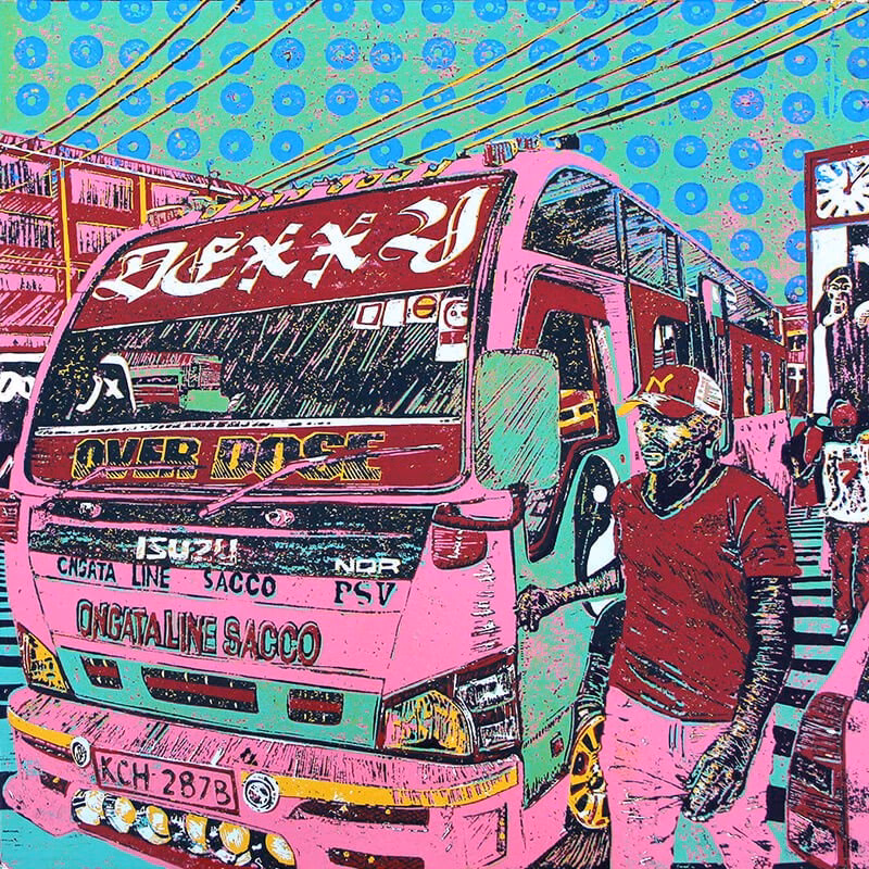 Dexxy matatu art print by Dennis Muraguri